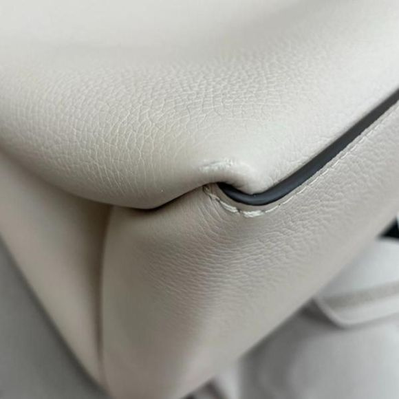 Louis Vuitton LockMe Shopping Tote Bag Greige Calf Leather - Picture 6 of 8